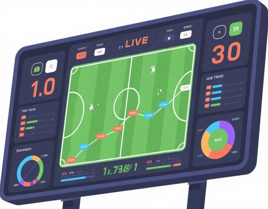 实时比分追踪与赛事数据示意图