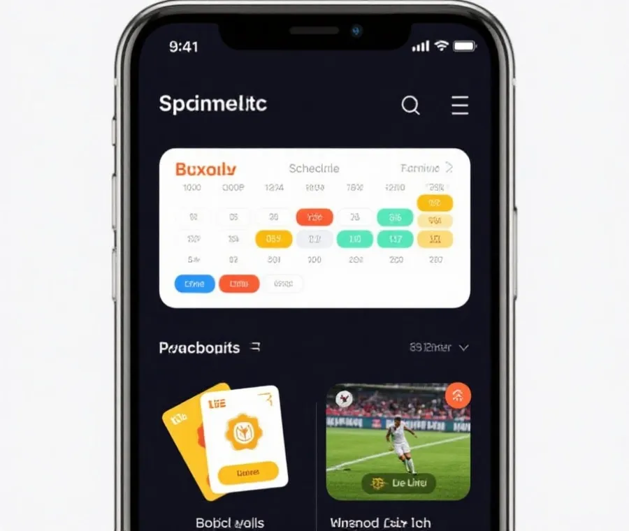 优惠与赛事页面示意图