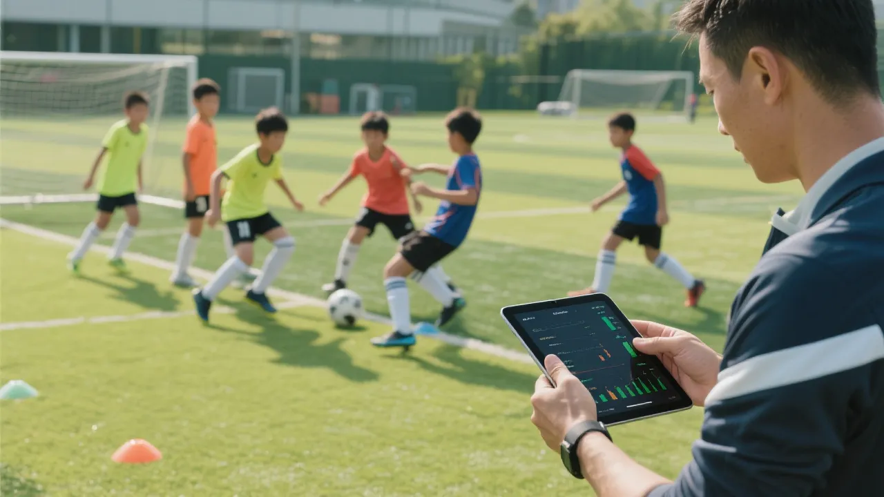 青年球员训练与数据分析结合的现代青训场景